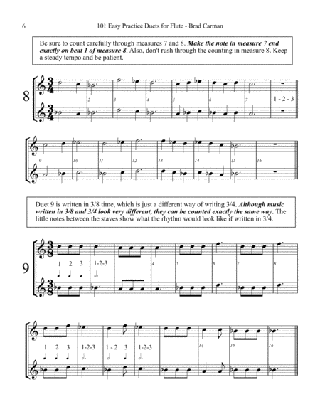 101 Easy Practice Duets for Flute