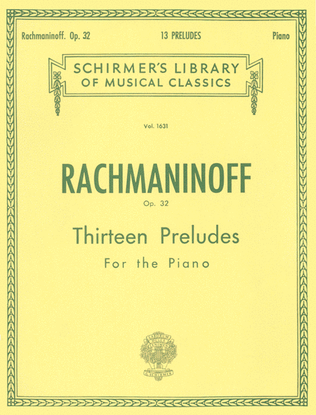 Book cover for 13 Preludes, Op. 32
