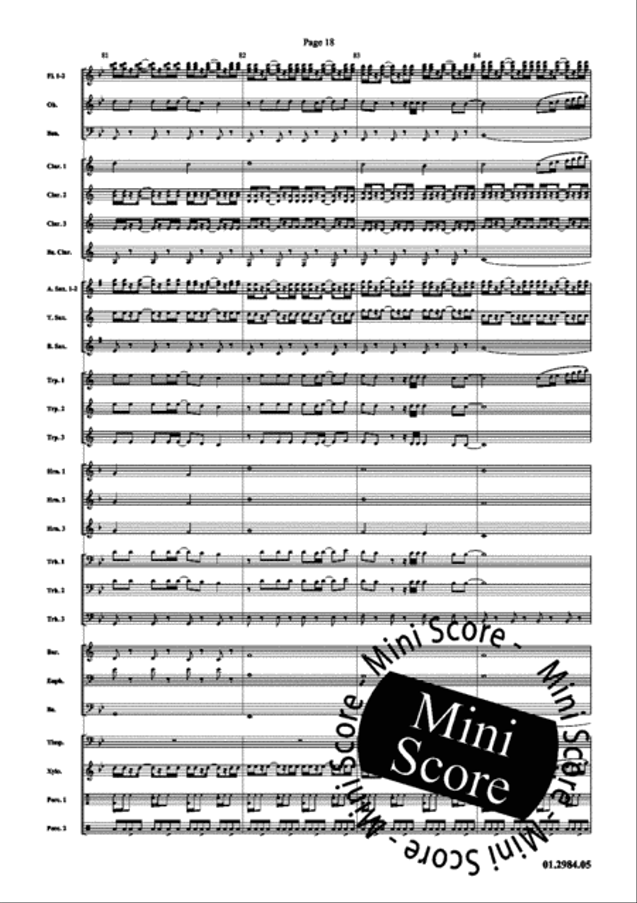 Rood Rood Concert Band scores gallery preview page 22
