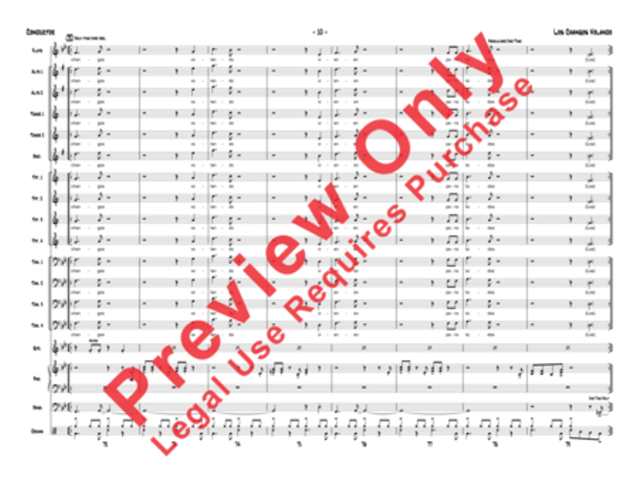 Los Changos Volando Los Changos Volando Jazz Ensemble scores gallery preview page 13