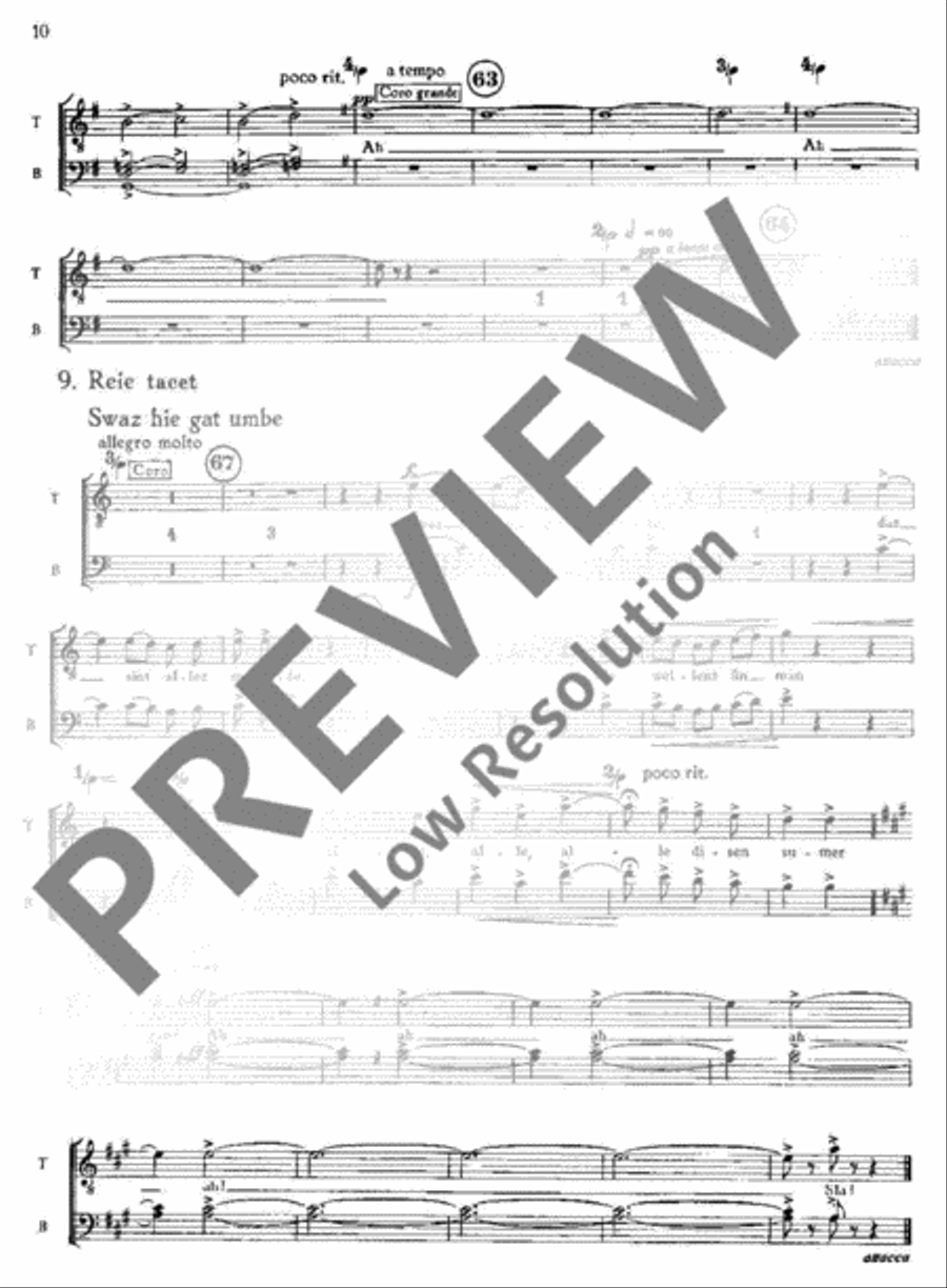 Carmina Burana Part scores gallery preview page 12