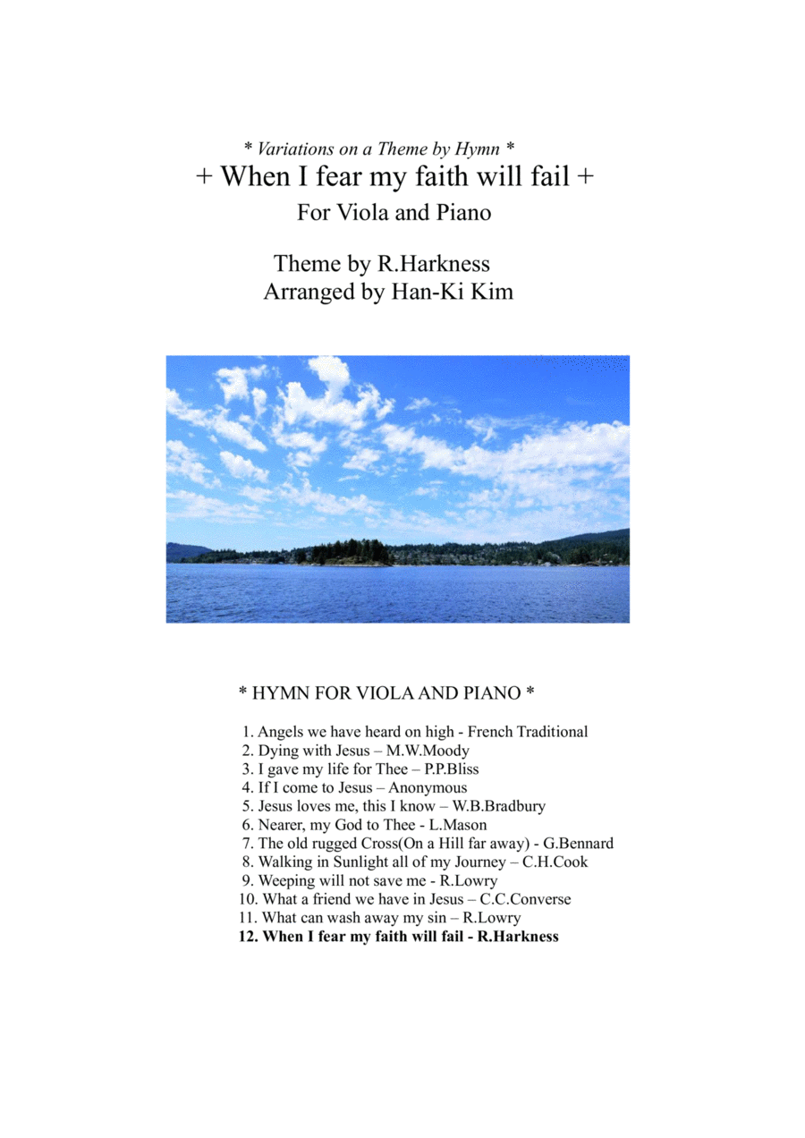 When I fear my faith will fail (For Viola and Piano) Piano scores gallery preview page 1