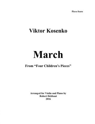 "March" by Viktor Kosenko (from Four Children's Pieces for violin)