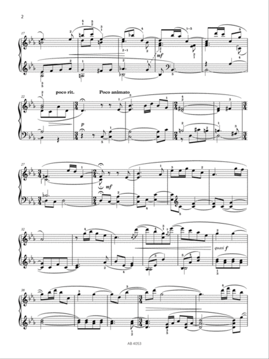 At the Evening Window (Grade 7, list B2, from the ABRSM Piano Syllabus 2023 & 2024) Piano Method scores gallery preview page 2