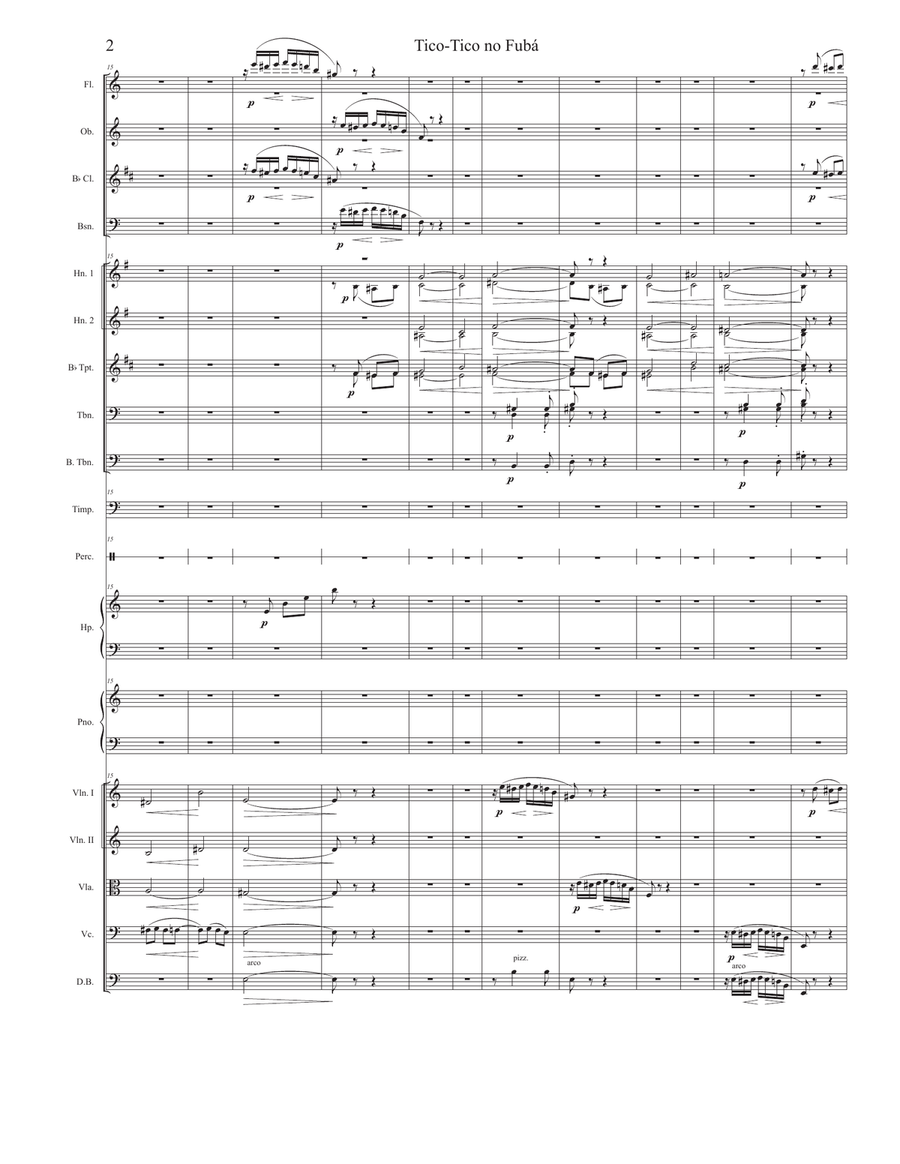 Tico-Tico no Fubá Full Orchestra scores gallery preview page 2
