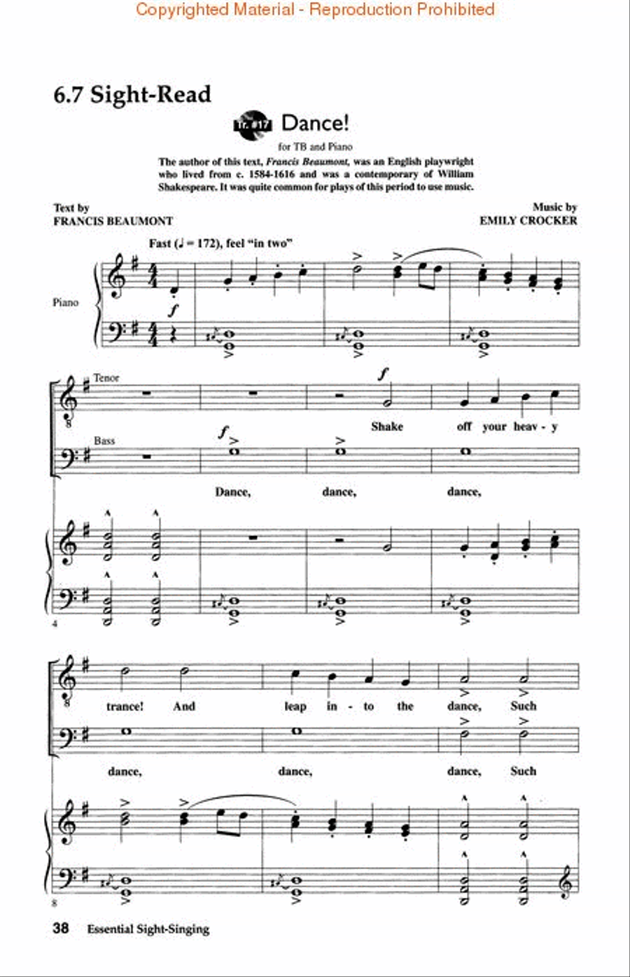 Essential Sight-Singing Vol. 1 Male Voices TB scores gallery preview page 4