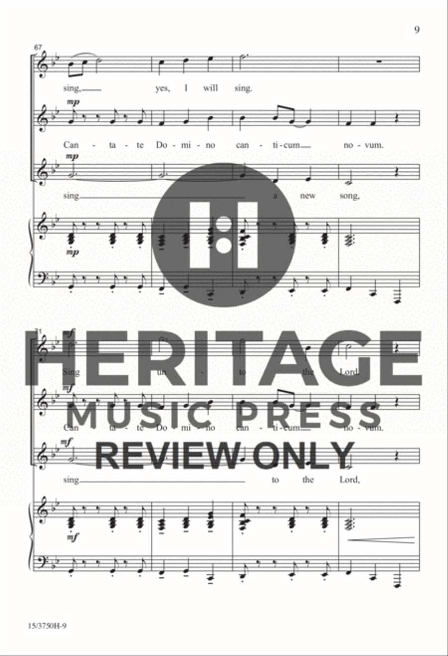 Cantate Domino Cantate Domino SSA scores gallery preview page 7