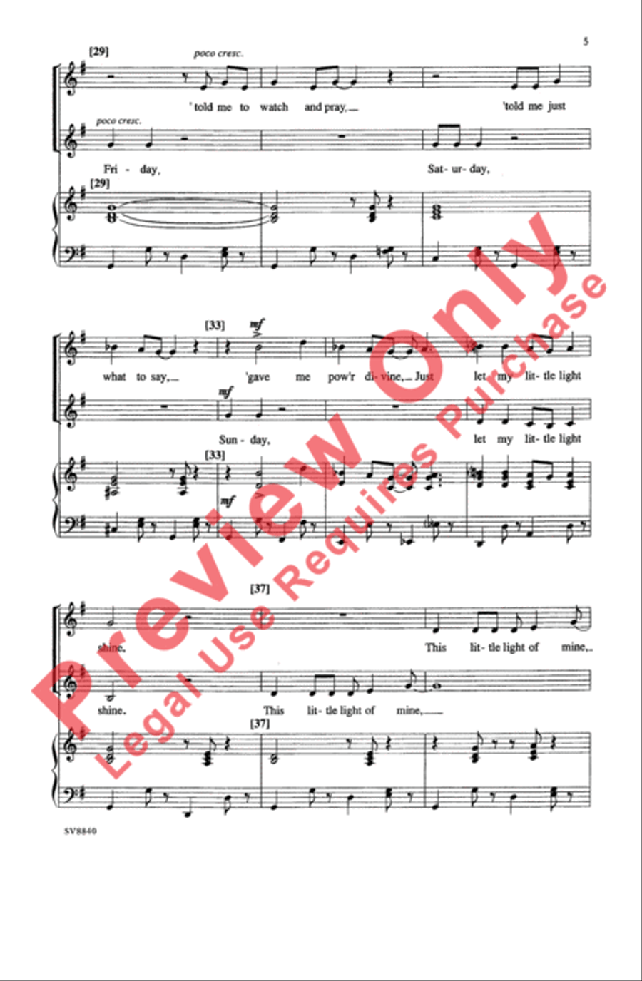 This Little Light of Mine 2-Part scores gallery preview page 5