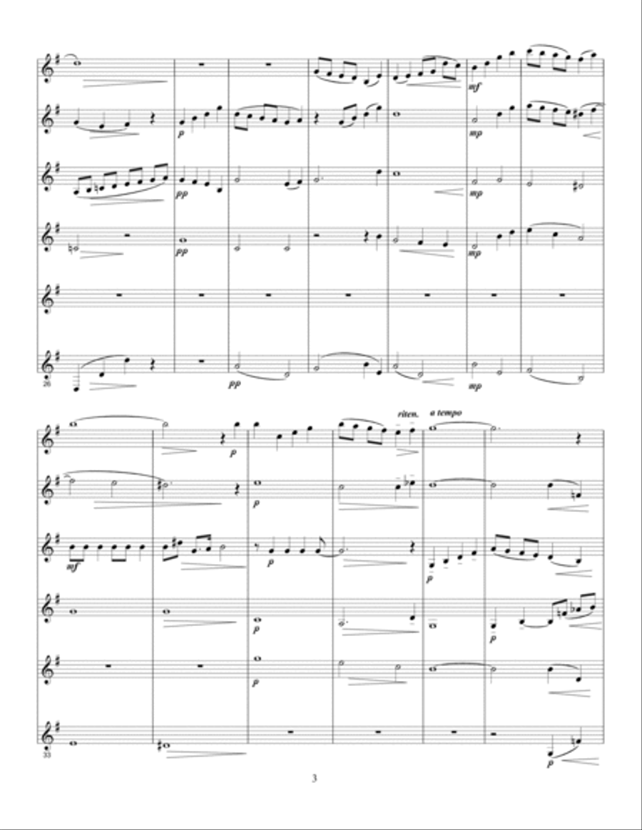 Have Yourself A Merry Little Christmas Woodwind Ensemble scores gallery preview page 3