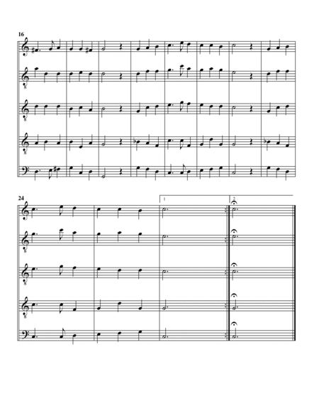 Tanzen und springen (arrangement for 5 recorders (SAATB))