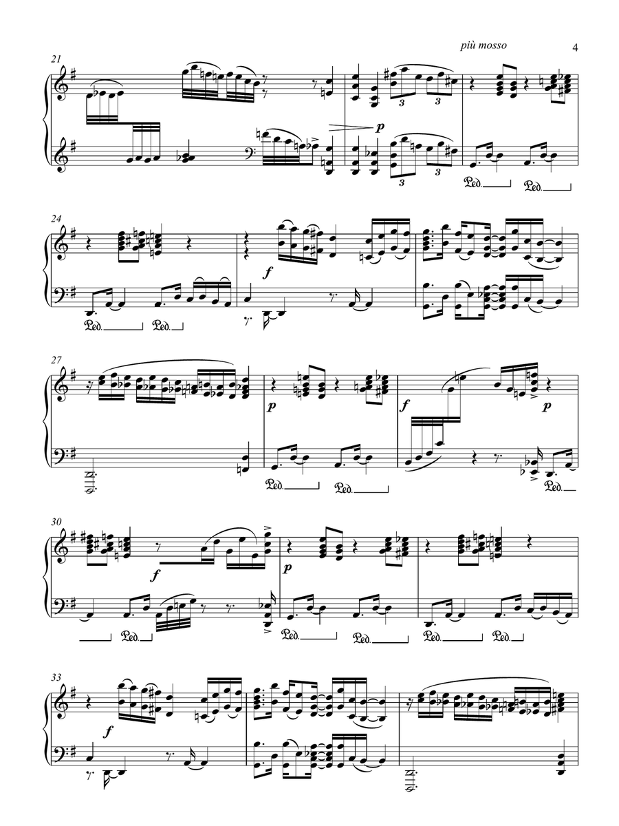 Six Tangos for Piano Solo Piano Solo scores gallery preview page 6