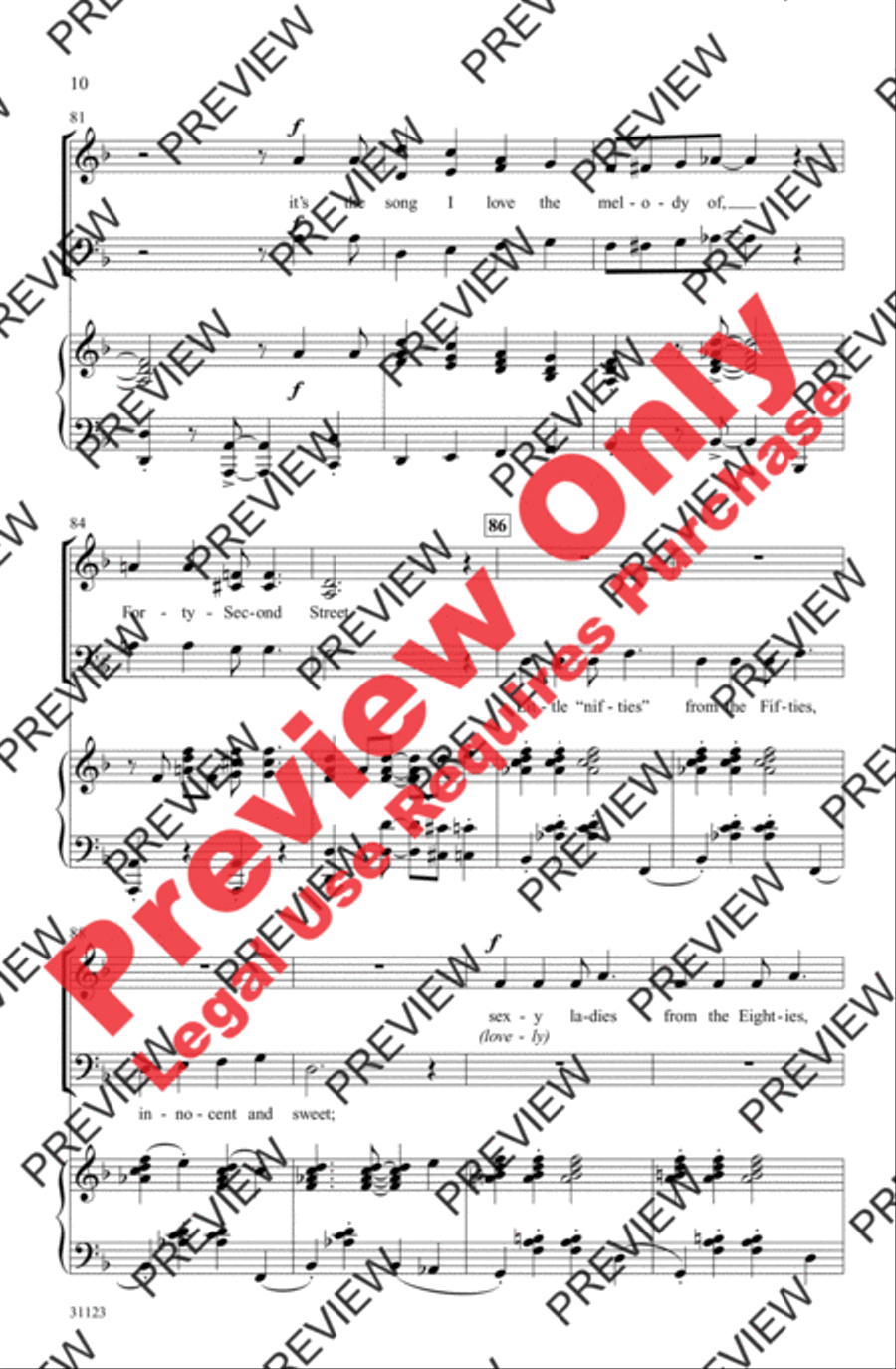 Forty-Second Street 3-Part scores gallery preview page 10