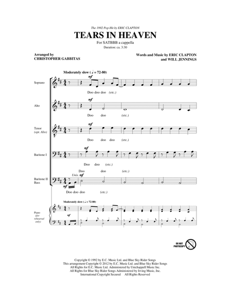 Tears In Heaven (arr. Christopher Gabbitas)