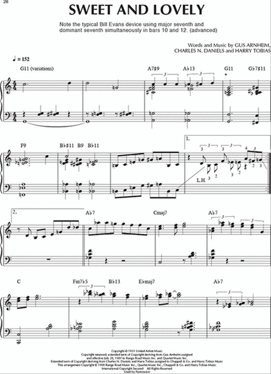 Jazz Standards for Piano Piano Solo scores gallery preview page 6