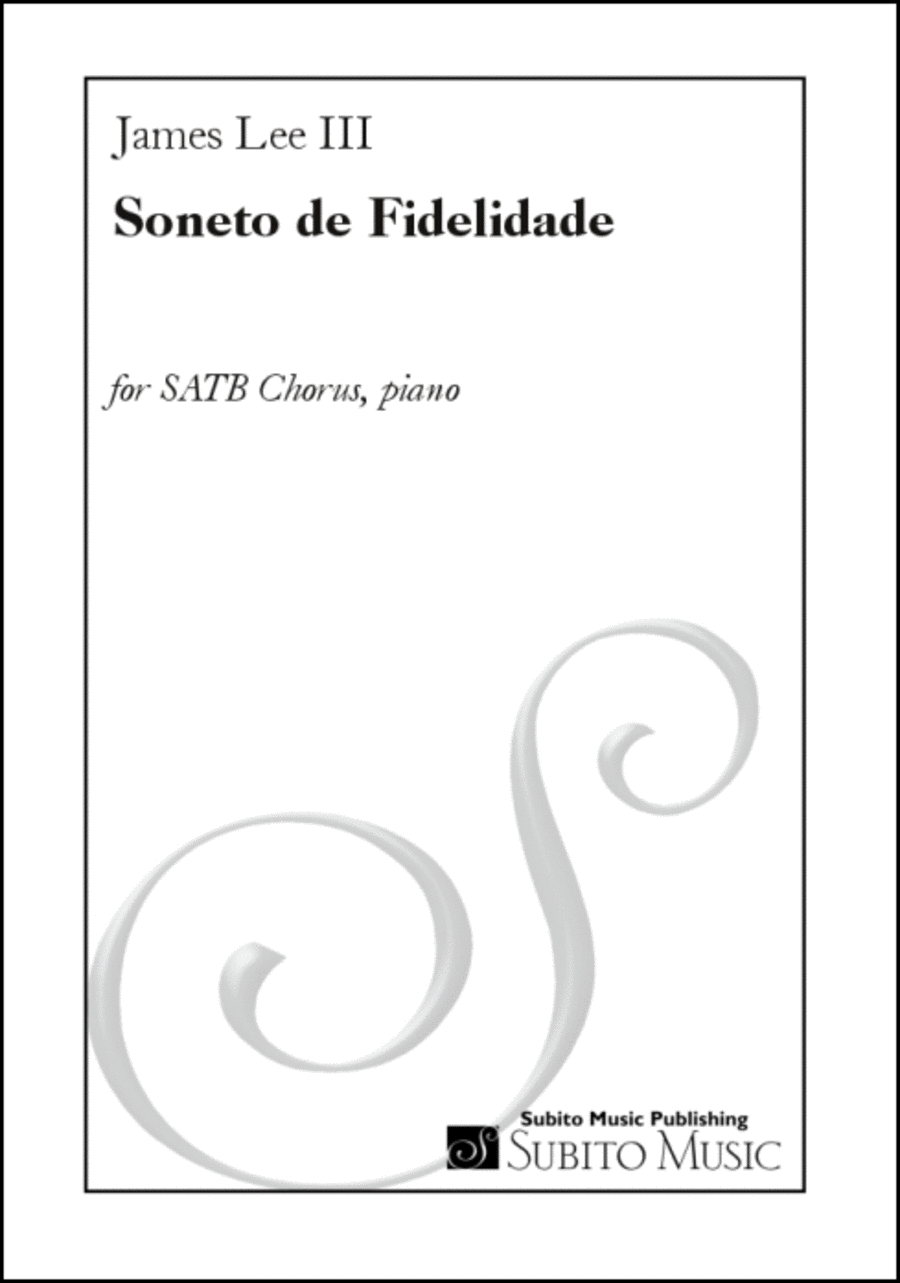 Sonêto de Fidelidade 4-Part scores gallery preview page 1