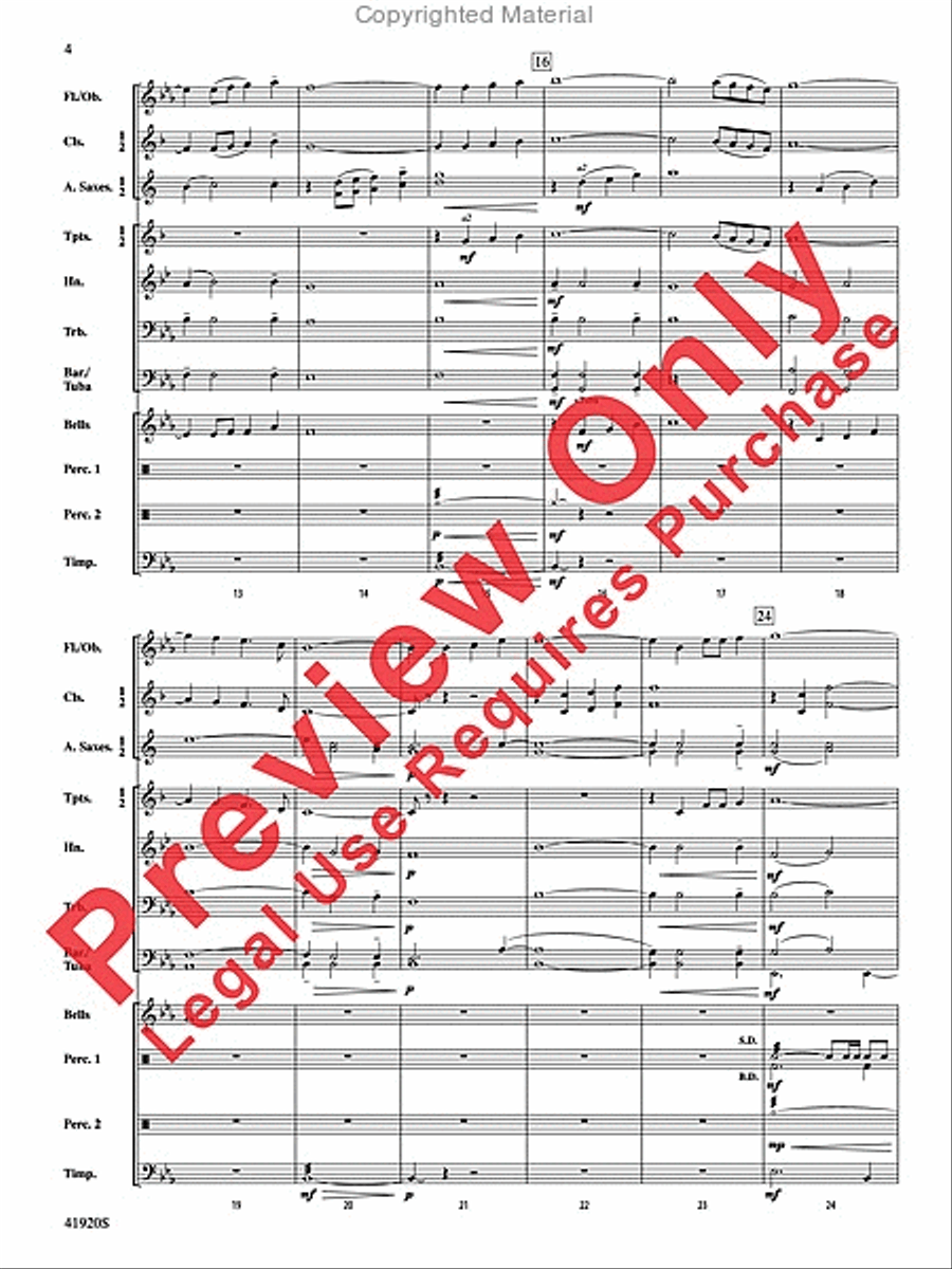 The Water Is Wide The Water Is Wide Concert Band scores gallery preview page 3