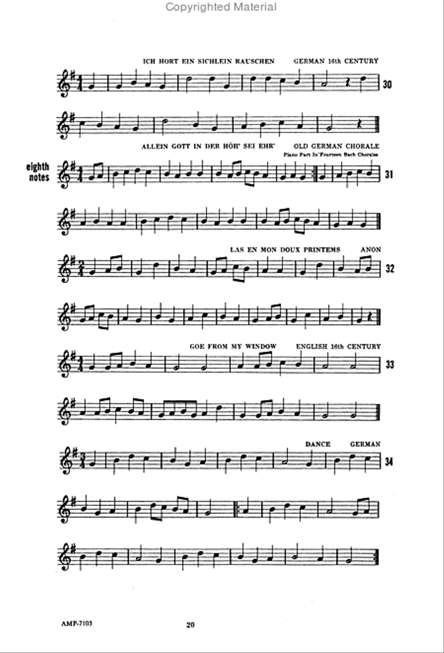 Basic Recorder Technique – Volume 1 Recorder scores gallery preview page 3