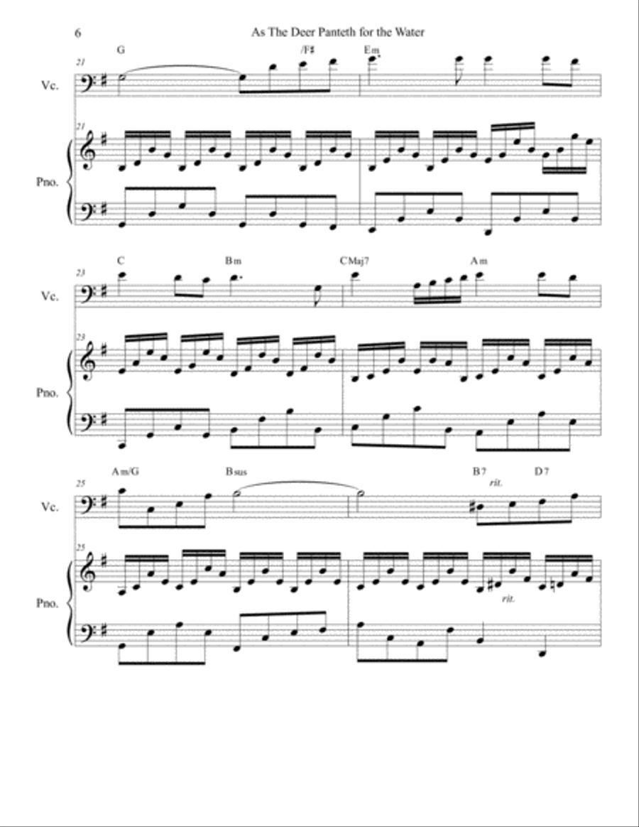 As The Deer Piano scores gallery preview page 6