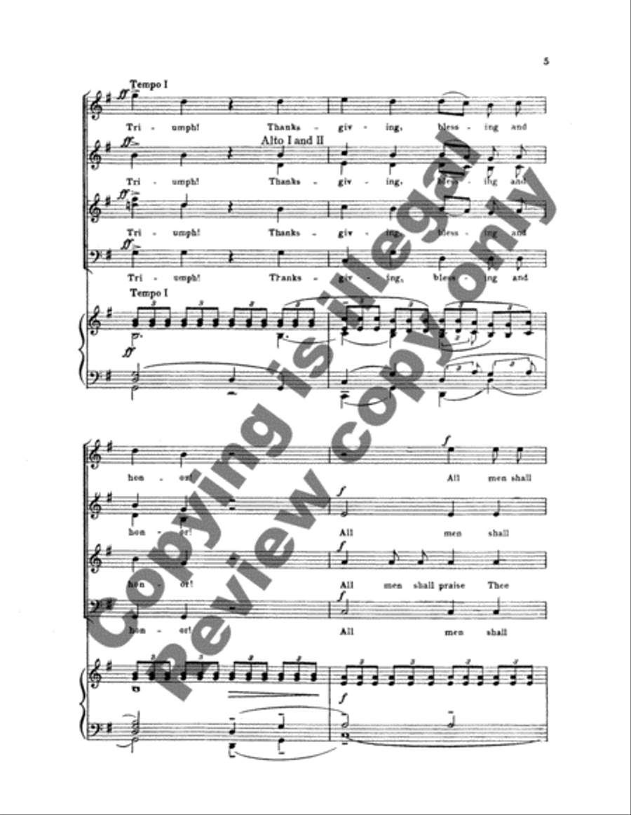 Triumph! Thanksgiving SATTB scores gallery preview page 5