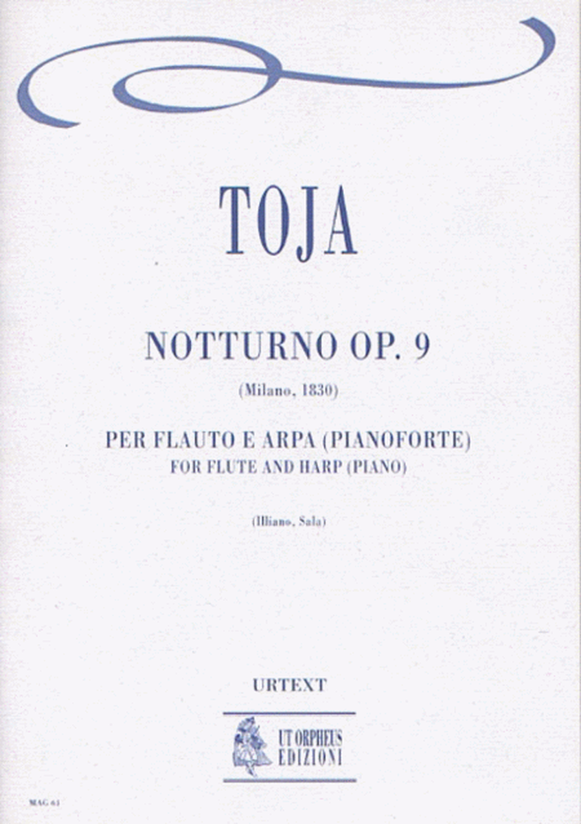 Notturno Op. 9 (Milano 1830) for Flute and Harp (Piano)