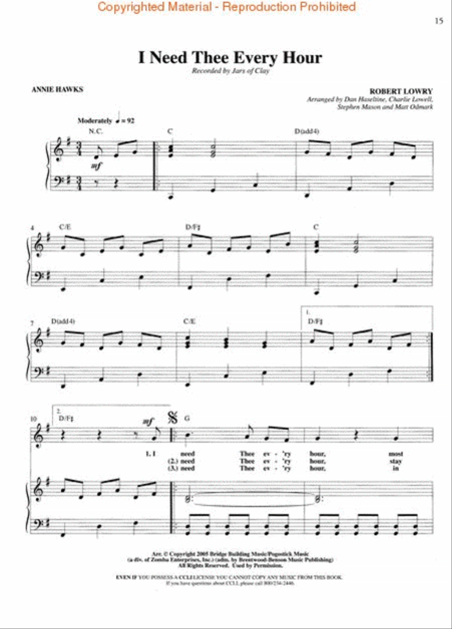 Wow Hymns - Vocal Folio Voice Solo scores gallery preview page 3