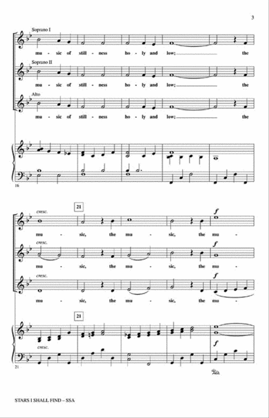 Stars I Shall Find SSA scores gallery preview page 3