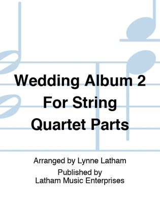 Book cover for Wedding Album 2 For String Quartet Parts