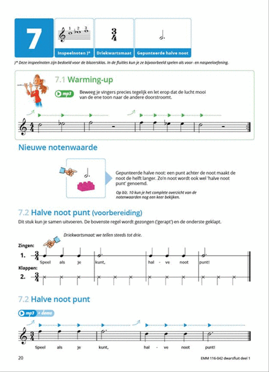 Samen Leren Samenspelen Dwarsfluit Flute Solo scores gallery preview page 7