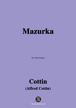 Book cover for Cottin-Mazurka,for Guitar
