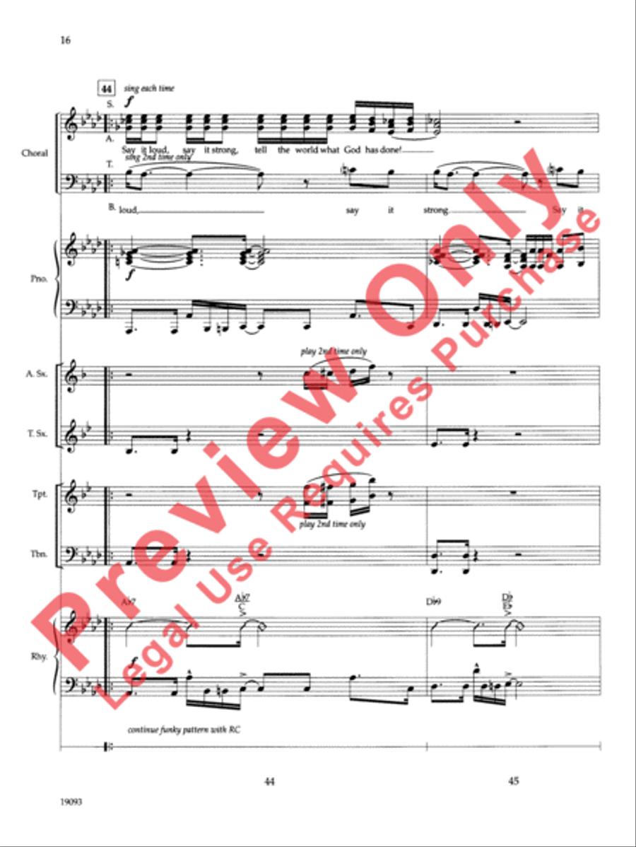 Say It Loud Choir scores gallery preview page 19