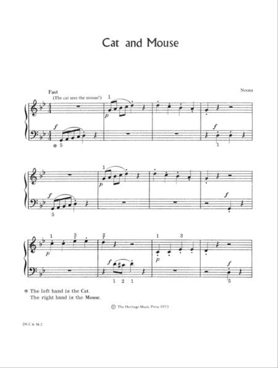 Cat and Mouse Piano Solo scores gallery preview page 2