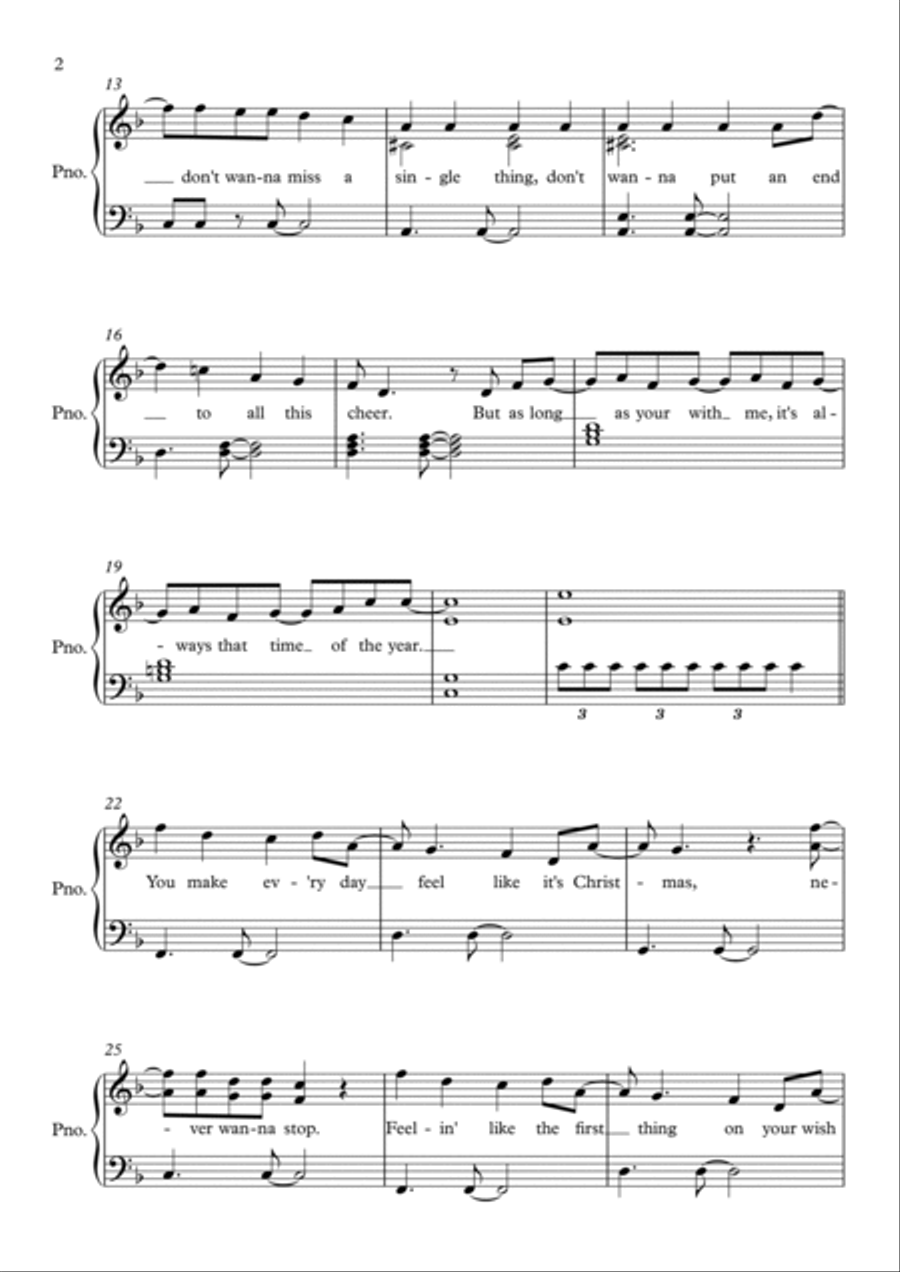 Like It's Christmas Easy Piano scores gallery preview page 2