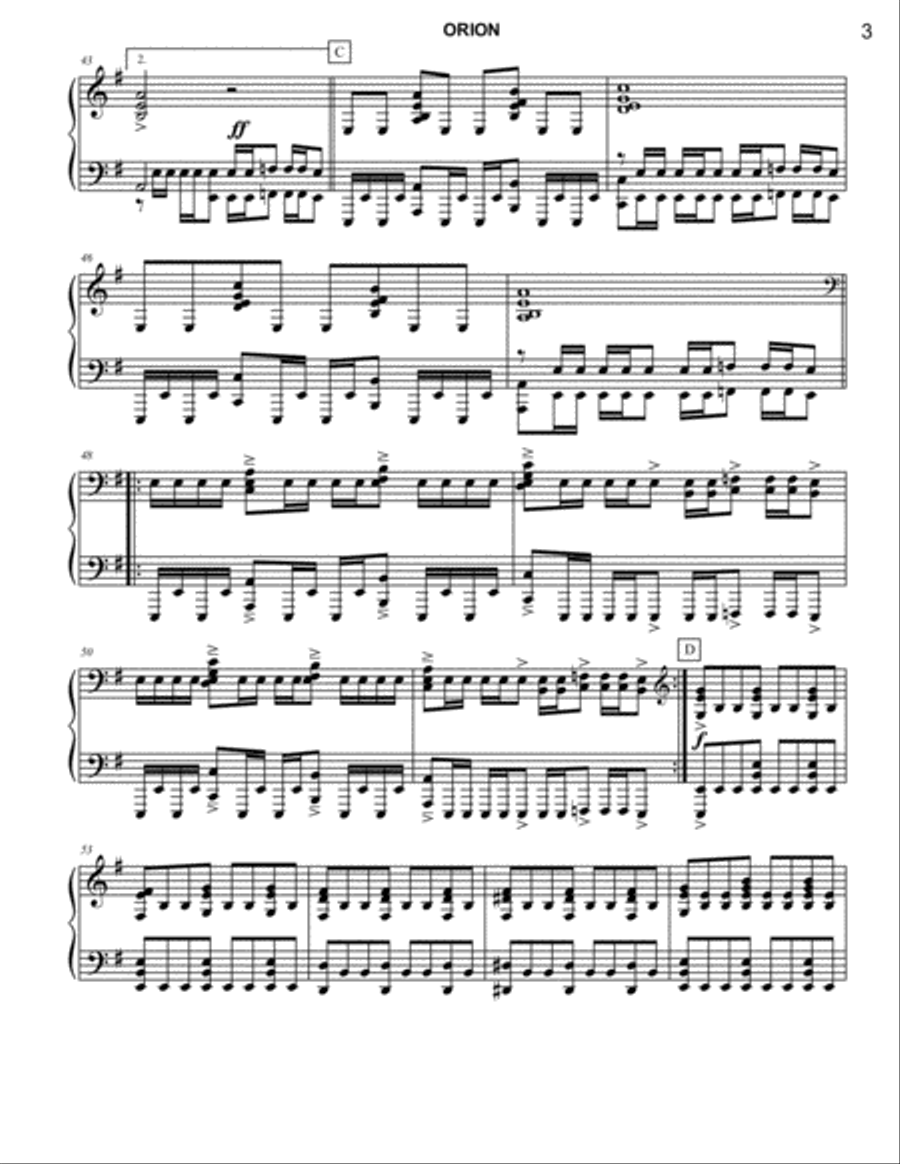 Orion Piano Solo scores gallery preview page 3