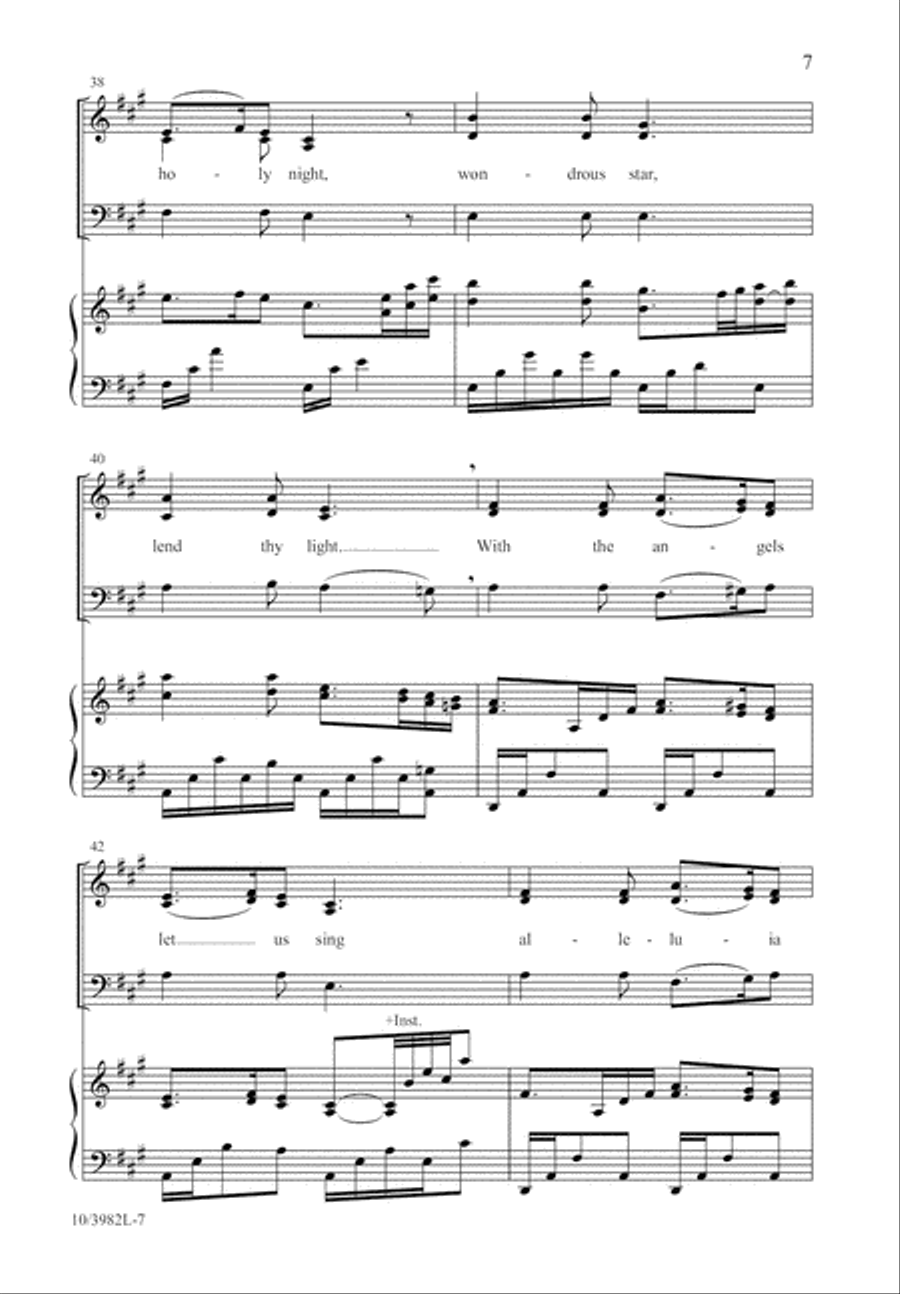Silent Night, Holy Night Silent Night, Holy Night 3-Part scores gallery preview page 8