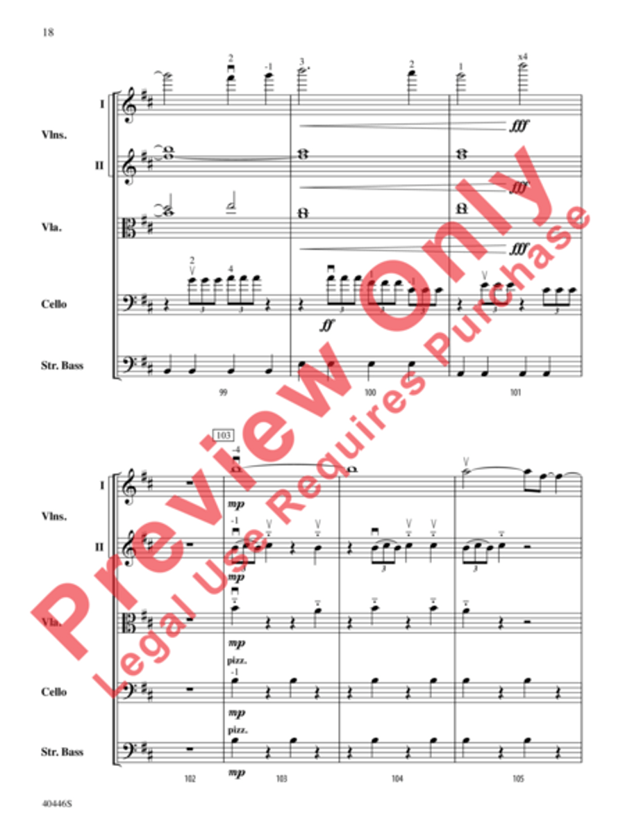 Apotheosis String Orchestra scores gallery preview page 19