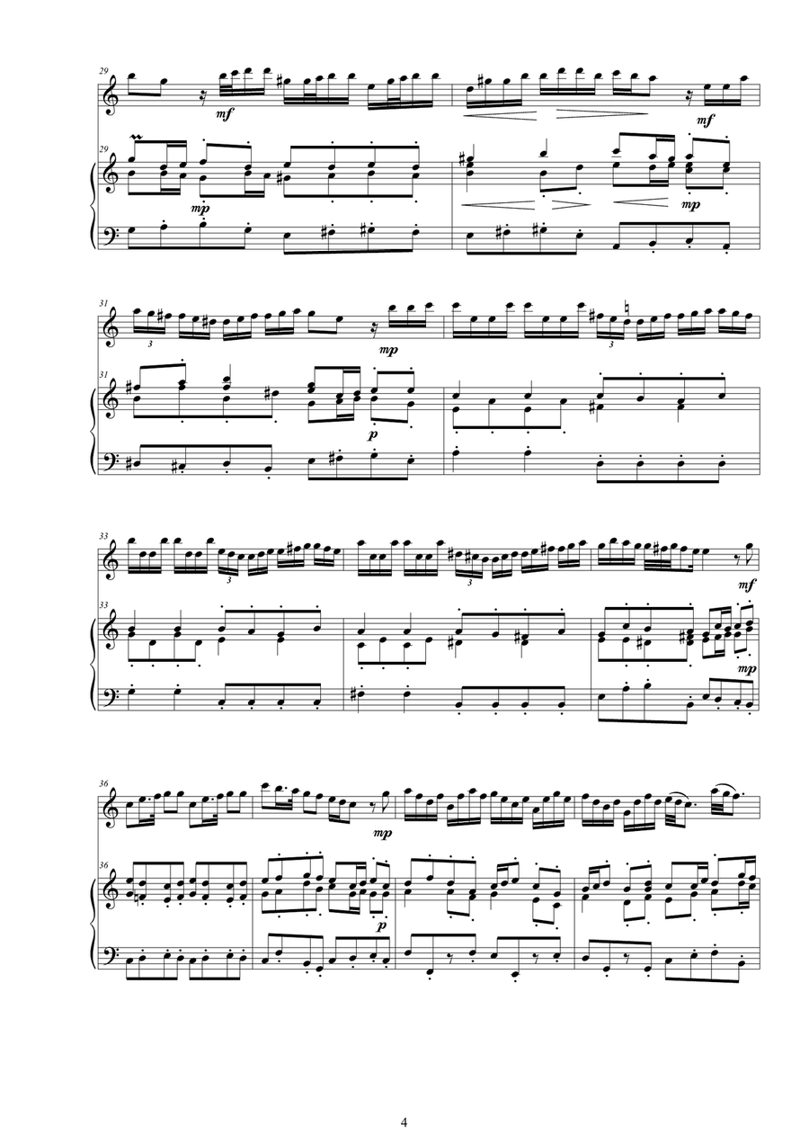 Vivaldi - Sonata in C major RV 82 for Guitar and Cembalo or Piano Classical Guitar scores gallery preview page 4