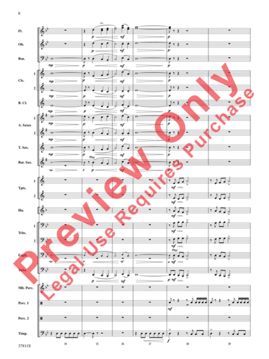 Desperate Pursuit Desperate Pursuit Concert Band scores gallery preview page 9