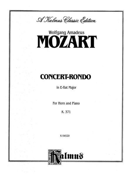 Concert-Rondo in A-flat Major, K. 371