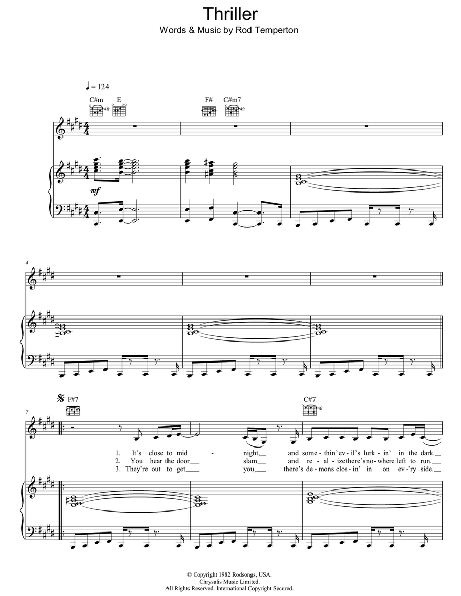 Thriller Thriller Acoustic Guitar scores gallery preview page 1