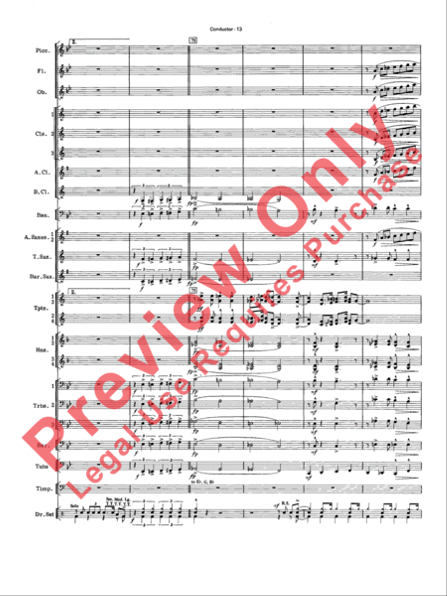Four of a Kind Four of a Kind Concert Band scores gallery preview page 16