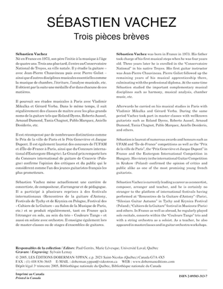 Book cover for Trois pieces breves