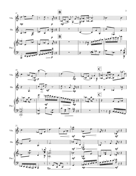 Romance for violin, horn and piano, Op. 32 image number null