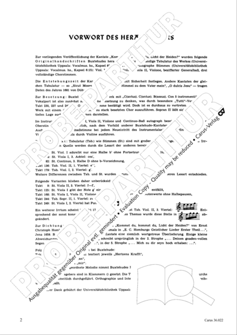 Kommst du, Licht der Heiden Choir scores gallery preview page 3