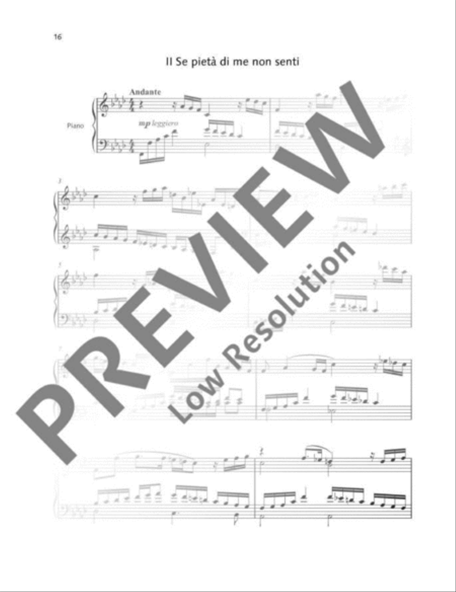 Se pietà de mi non senti Se pietà de mi non senti Piano Solo scores gallery preview page 2