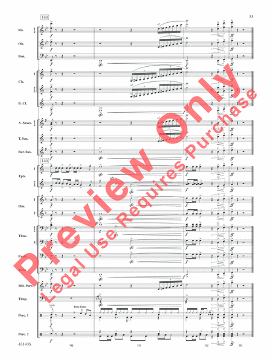 Rocky on Broadway Rocky on Broadway Concert Band scores gallery preview page 34