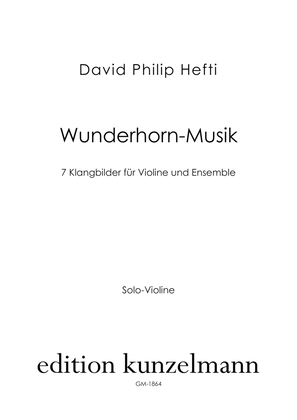 Book cover for Wunderhorn-Musik, 7 sound pictures for violin and ensemble