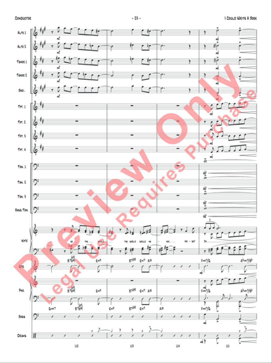 I Could Write a Book Jazz Ensemble scores gallery preview page 26