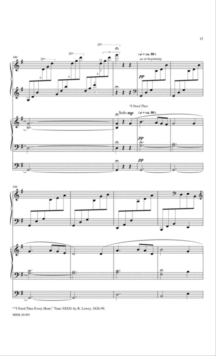 A Gospel Prelude Duet for Piano and Organ Organ scores gallery preview page 6