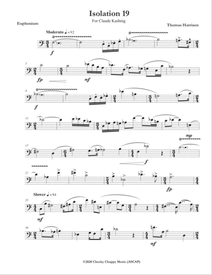 Isolation Euphonium scores gallery preview page 2