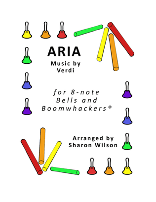 Aria for 8-note Bells and Boomwhackers® (with Black and White Notes)